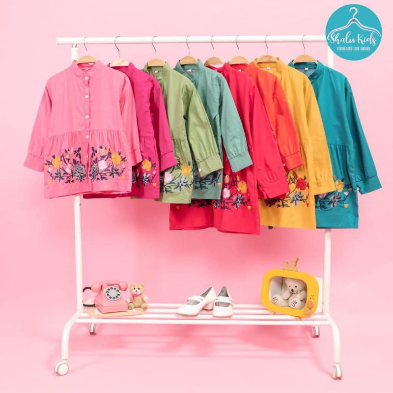 NEW KEMEJA CANTIK BORDIR LEBARAN PREMIUM BY SHALU KIDS 4681012