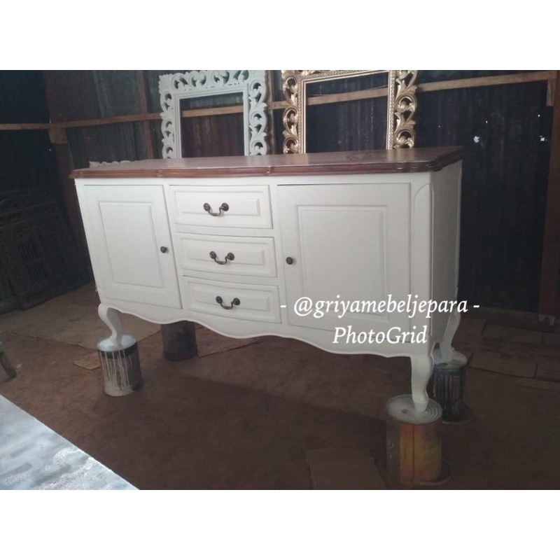 Bufet duco kayu jati Jepara