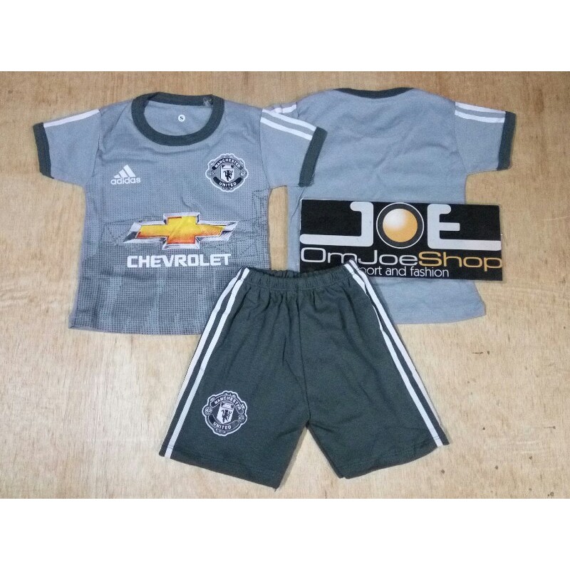 SUNDUL GAN Setelan Kaos Baju Bola Bayi Manchester United MU 3rd 17/18