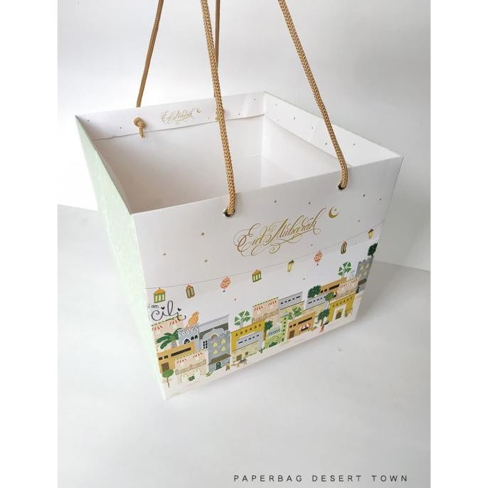 

(TERLARIS) Hot produk (PAPERBAG DESERT TOWN) PaperBag lebaran idul fitri hari