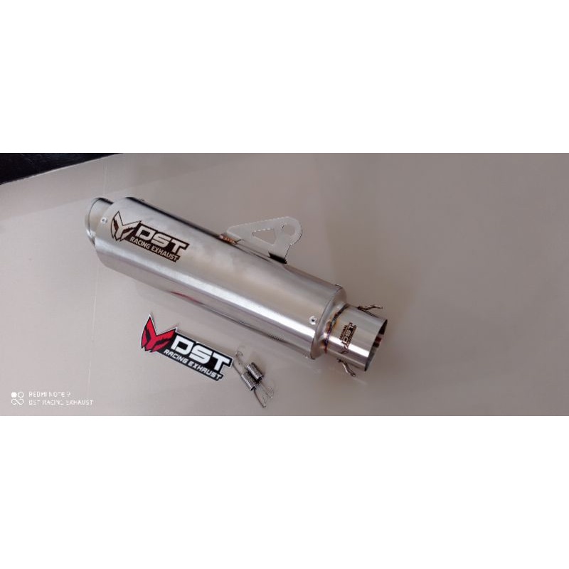 Knalpot racing original DST type M1 long sarangan setengah inlet 50mm knalpot racing universal