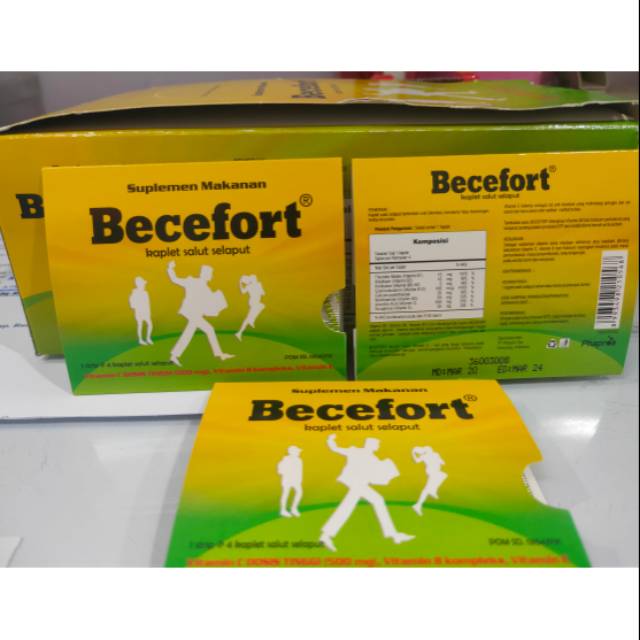 Vitamin C Becefort tablet@4 tab 1box 25strip 100tab
