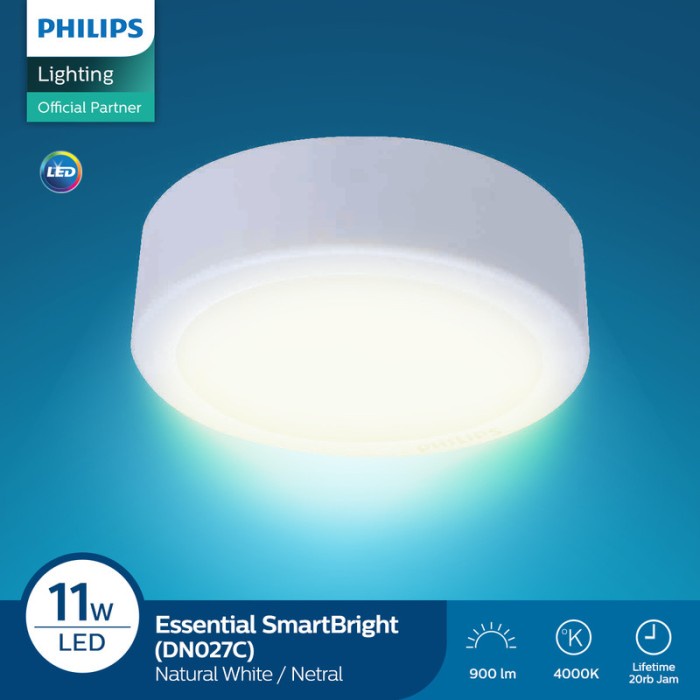 Philips Downlight DN027C LED9/NW 220V D150 Semi putih