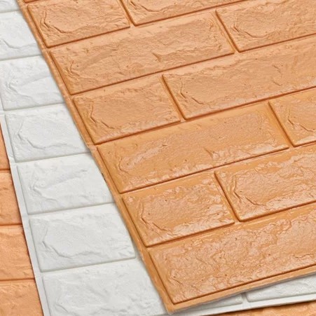 Reliza Wallpaper Dinding 3D FOAM Wallfoam 70X77 CM High Quality-Gold (emas)