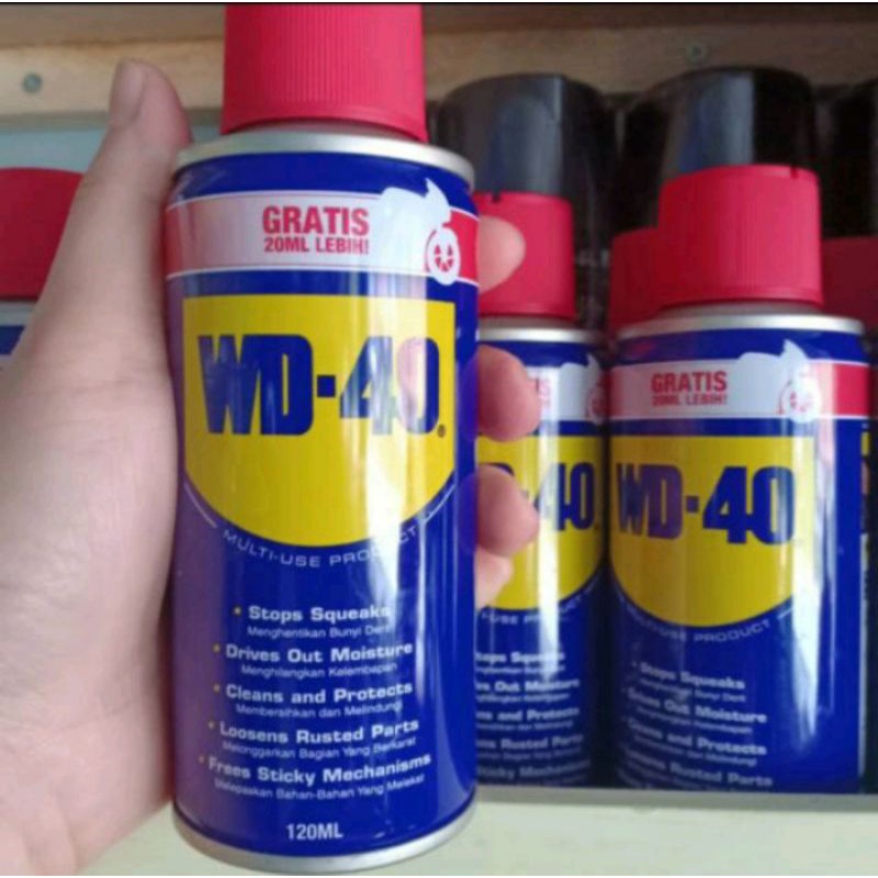 WD-40 (120ML) ORIGINAL PENGHANCUR KARAT PELUMAS KARAT