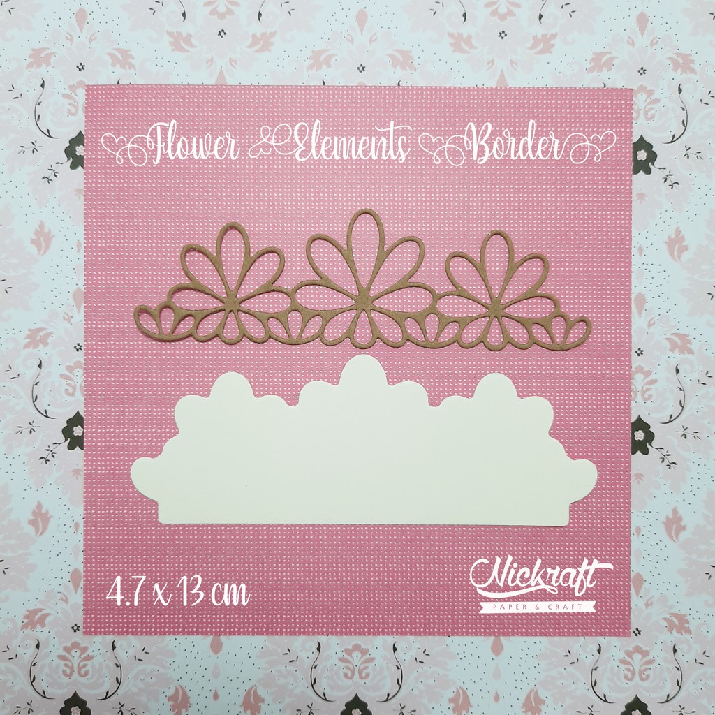 

FLOWER ELEMENTS BORDER - Bahan Scrapbook