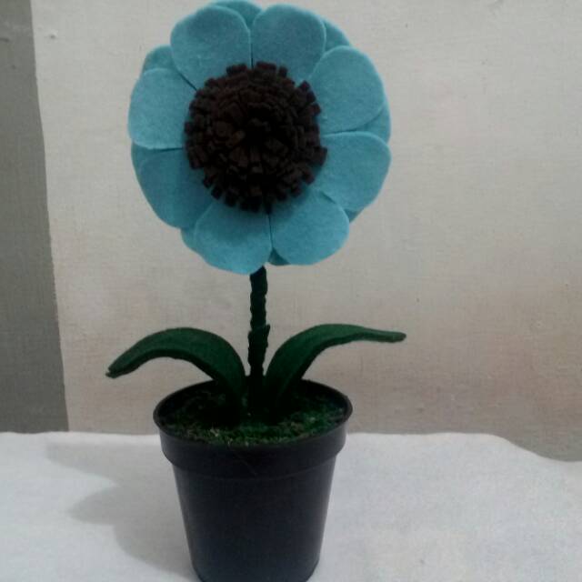Buket bunga palsu flanel matahari