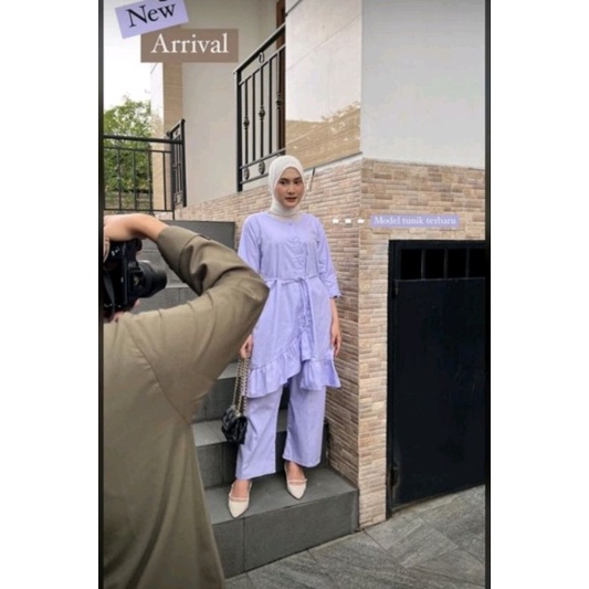 Sunly New Tunik Polos Tali dipinggang 18 20 22 24