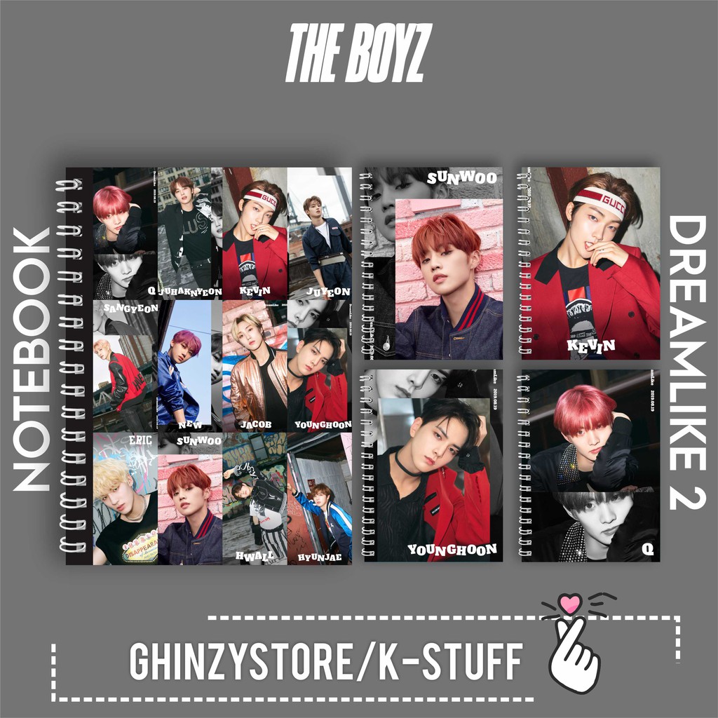 

Notebook A6 (10,5x14,6 CM) KPOP The Boyz DREAMLIKE Sunwoo Q Younghoon Kevin Seri 2