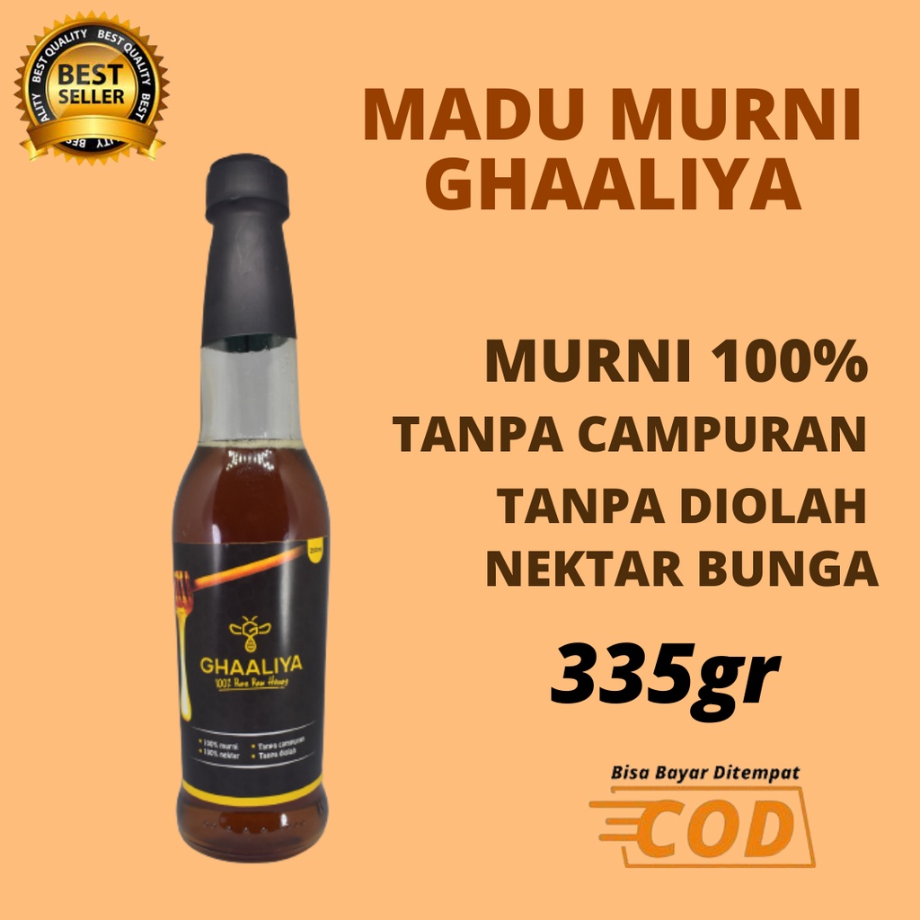 

Madu ghaaliya nektar bunga multiflora 250ml / 335gr