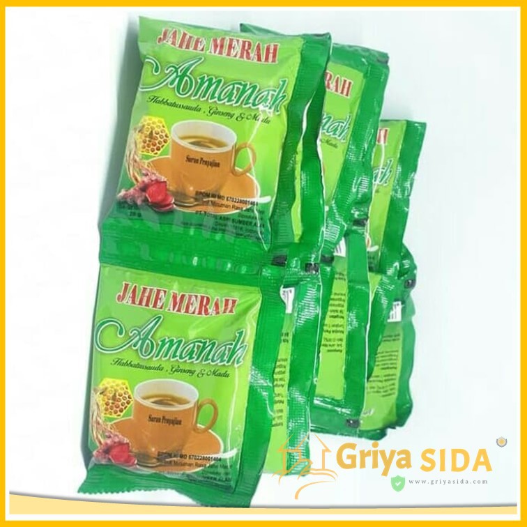 Jahe Merah Amanah Kemasan Hijau Original Harga Promo!!