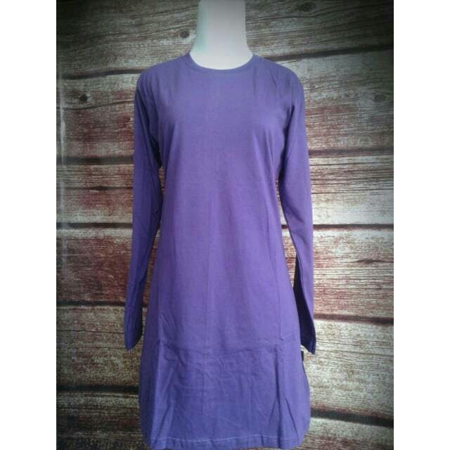 XXXL Jumbo BIG Kaos Tunik Polos Muslimah olahraga panjang cotton PROMO