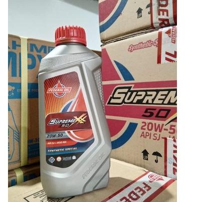 Oli Federal Supreme Xx 50 Sae 20W-50 Api Jaso Ma 0.8 L 800 ML ヤ