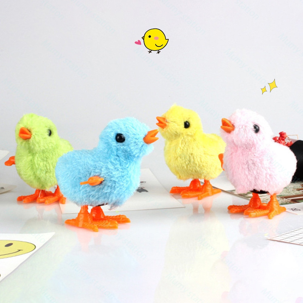 Mumystation Mainan bayi anak ayam lucu  plush toy  berjalan inertial force