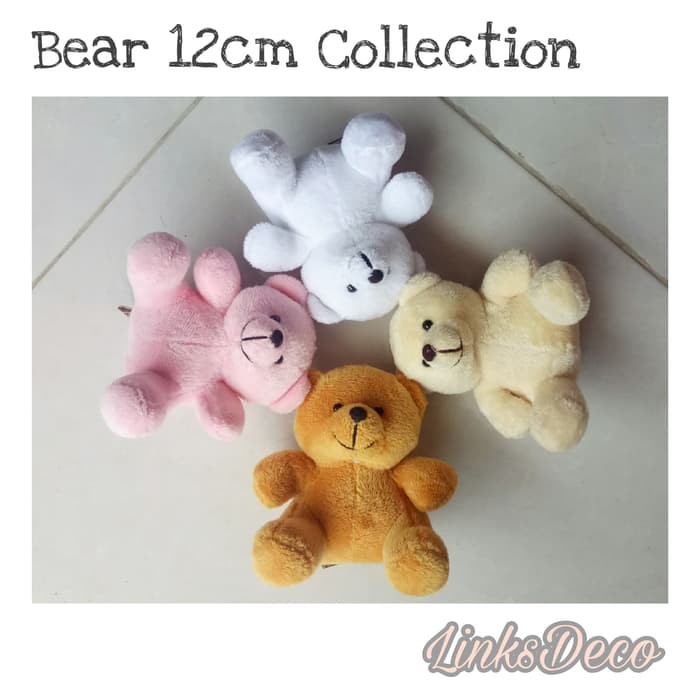 Promo boneka beruang bear kecil mini 12cm Diskon