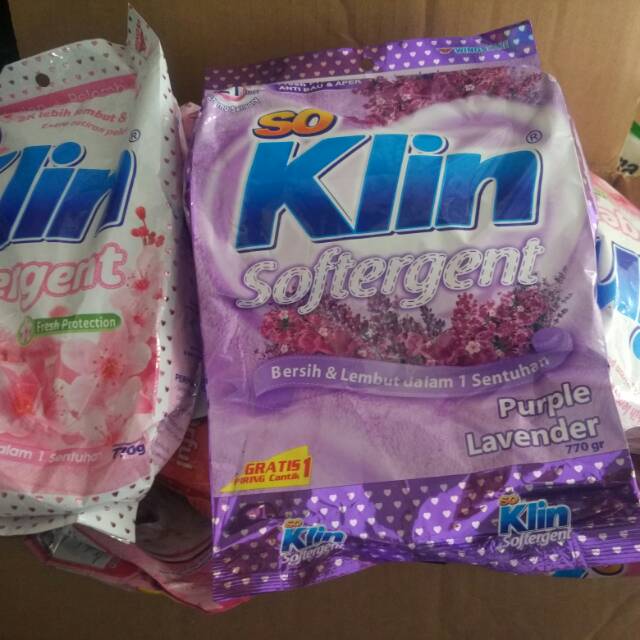 Soklin softergent 770 gr TANPA PIRING