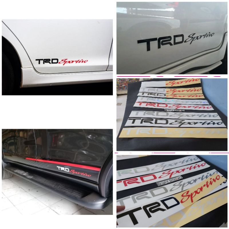 STICKER TRD SPORTIVO STICKER MOBIL MOTOR CUTTING