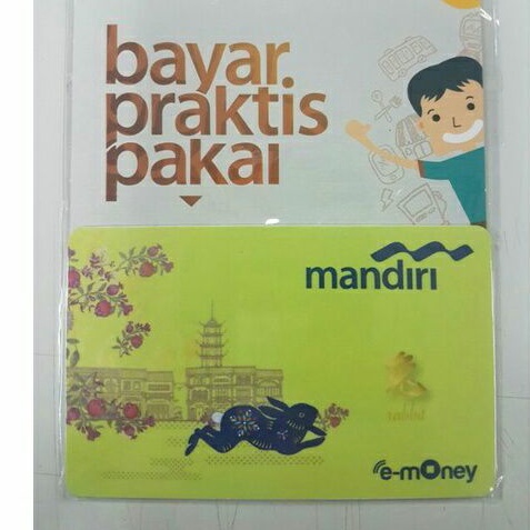 Kartu eMoney Mandiri 2018 - Shio KELINCI ORI /Like eTOLL Tapcash Flazz or Brizzi