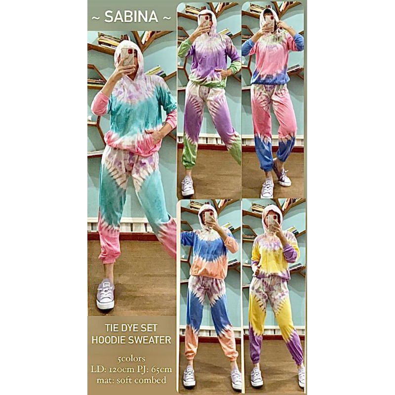 Hoodie set tiedye