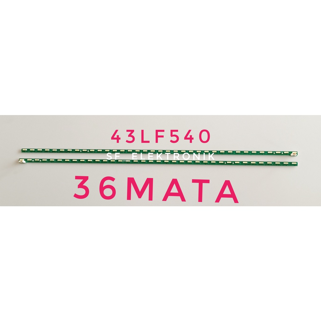 Lampu Backlight TV Led LG 43LF540T 43LF590 43LX310C 36mata
