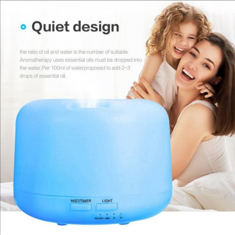 ULTRASONIC AROMA DIFFUSER HUMIDIFIER 300 ML DAN 500 ML