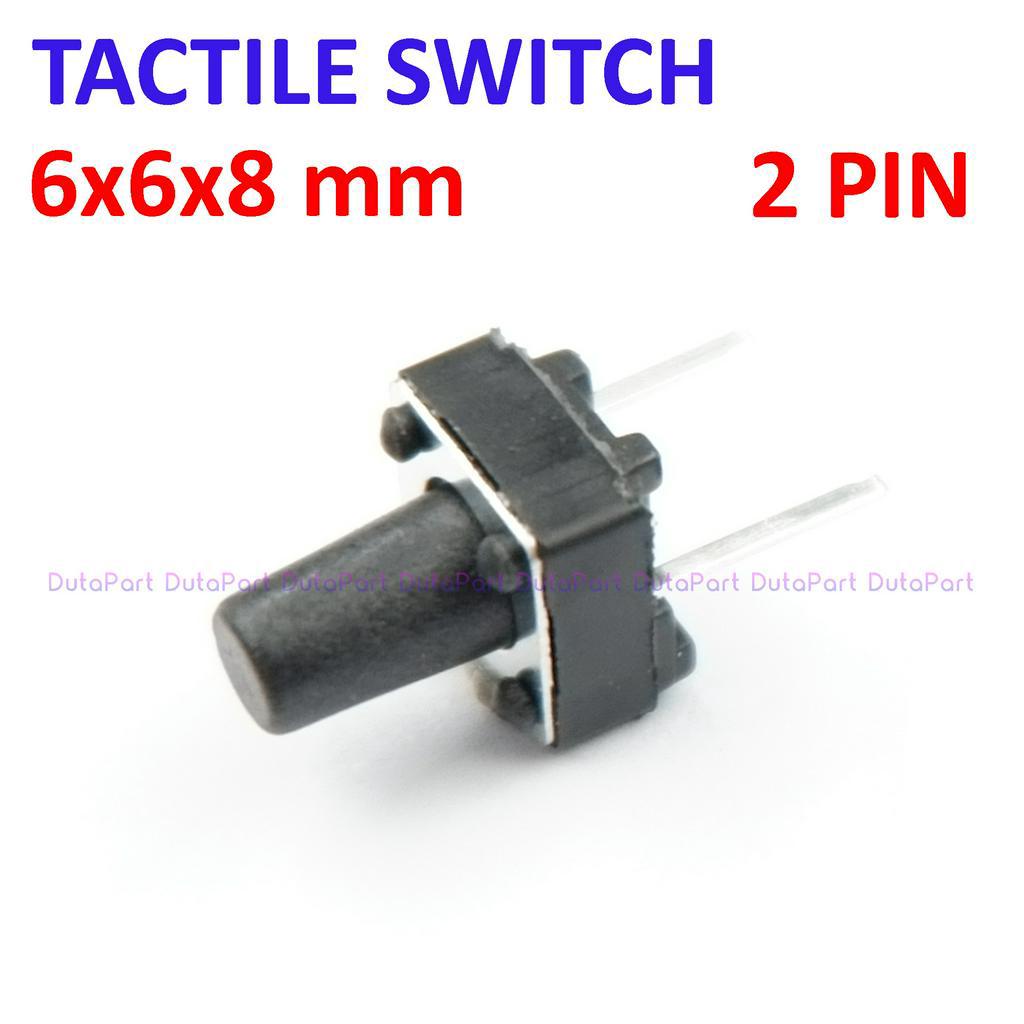 Tactile Switch Push Button 6x6 mm 2 PIN KAKI SILAHKAN PILIH UKURAN