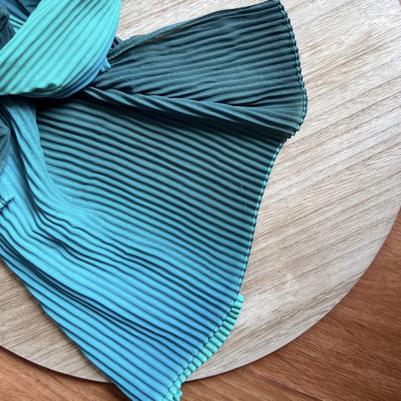 Anna pleats ombre batch 2/pashmina plisket gradasi/pashmina plisket ombre-Forest
