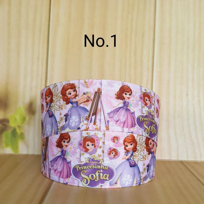 

Pita Grosgrain 1.5" (4Cm) 20 Yard Princess Sofia Frozen Jasmine Ariel - No.1