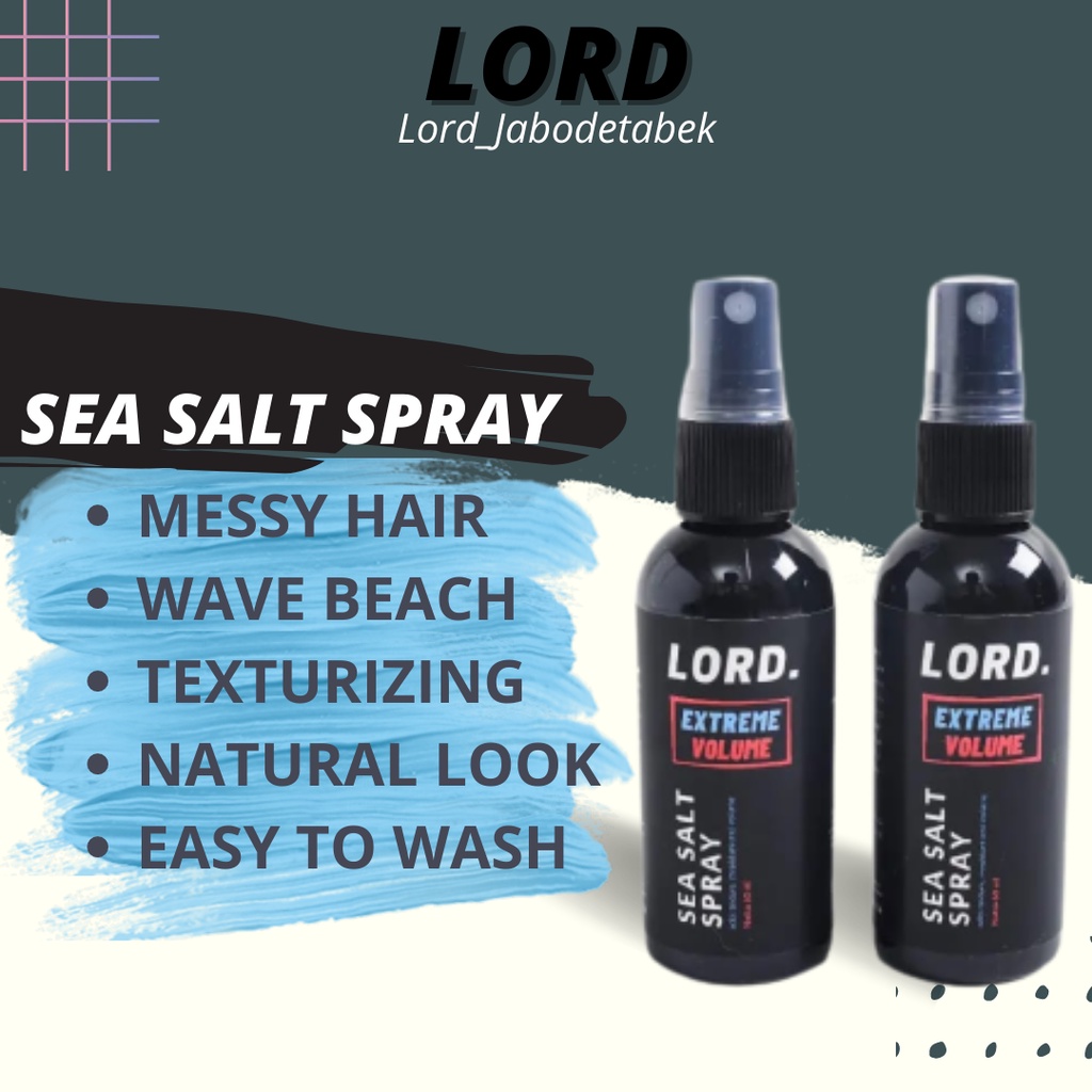 Harga Grosir  Reseller dan Agen Lord Sea Salt Texturizing Spray Stayling Look Messy