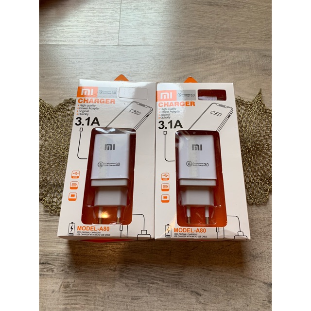 Charger A80 XIAOMI 3A / charger XIAOMI 3.0 qualcomm quick charger
