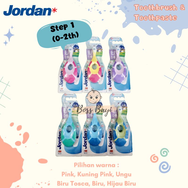 Jordan - Toothbrush / Toothpaste Baby Kids / Sikat Gigi / Pasta Gigi Bayi Anak