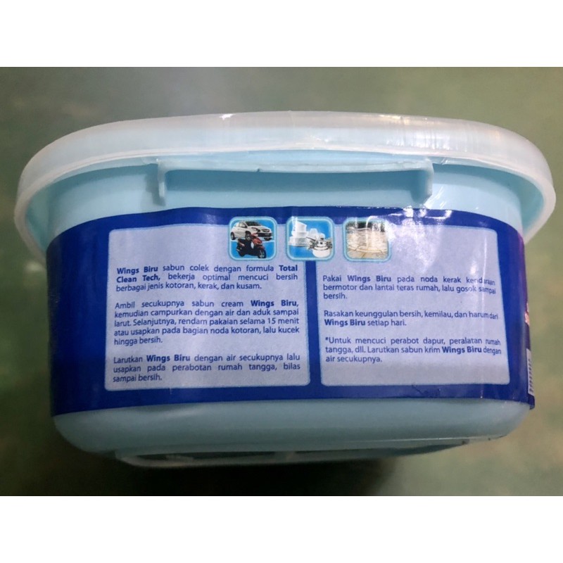 WINGS Biru Sabun Krim WB450TR cepuk 400 gr