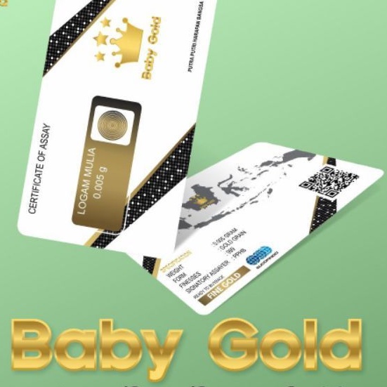 baby gold emas murni logam mulia 0,005gram