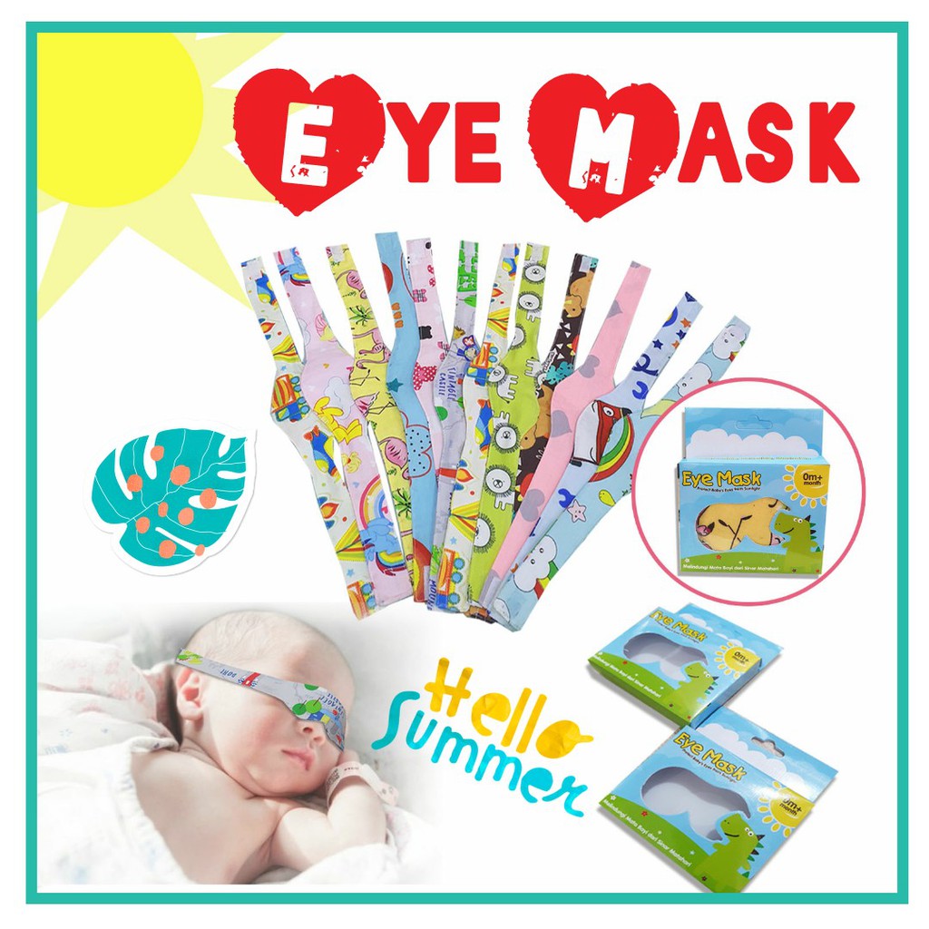 Kacamata Jemur Bayi / Penutup Mata | Eye Mask Baby Newborn