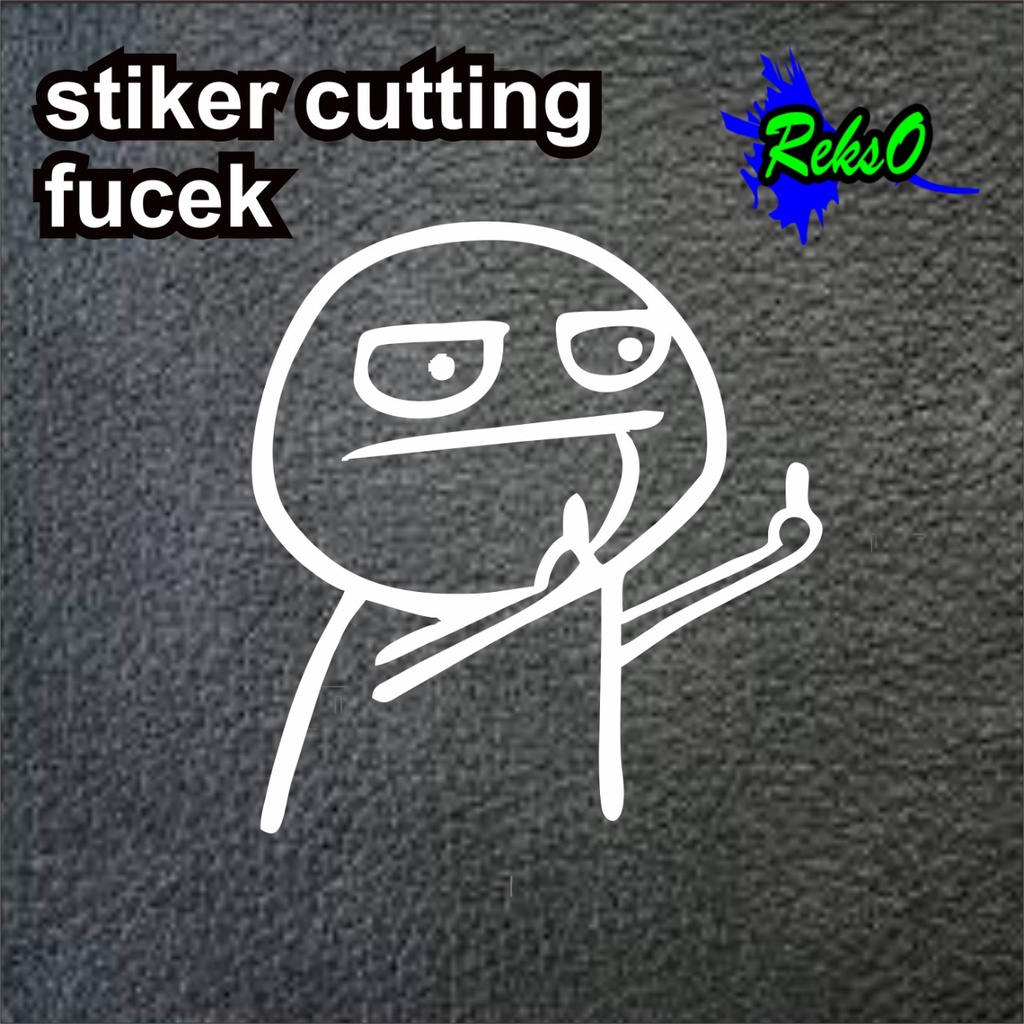 stiker fucek cutting, emote fucek