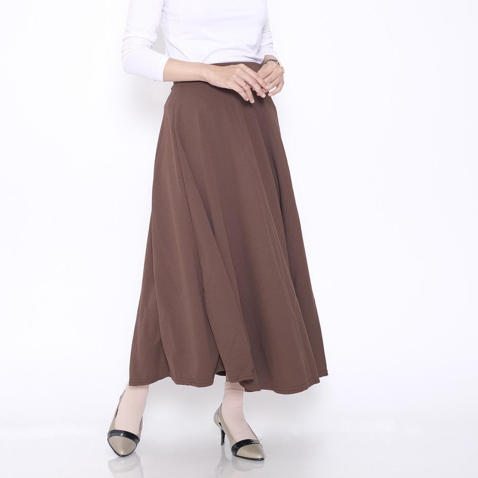 ROK A LINE SCUBA PREMIUM~ROK KERJA~ROK PANJANG~ROK LINE A BASIK SKIRT