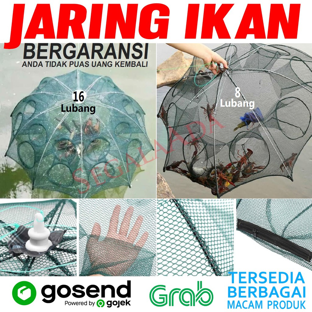 Jaring Ikan / Payung Bubu/ Perangkap ikan / Bubu ikan / Jaring Jebakan Perangkap Bubu