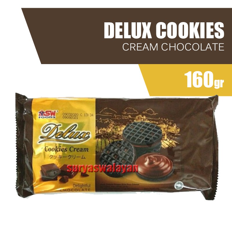 

Delux Cookies Cream Coklat 160 gr #CPAL