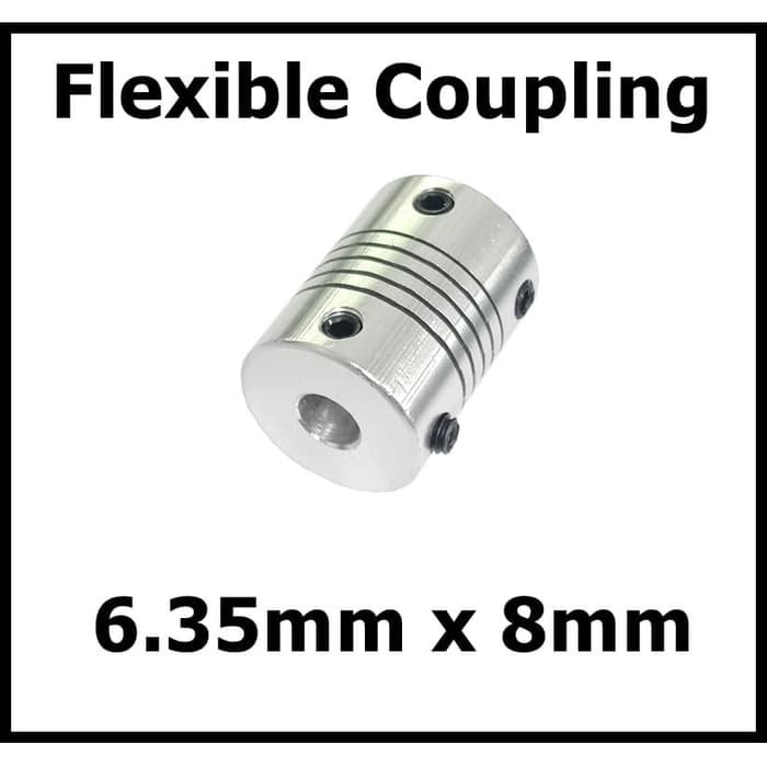 Flexible Shaft Coupling Rigid For CNC motor coupler 6.35 mm x 8 mm