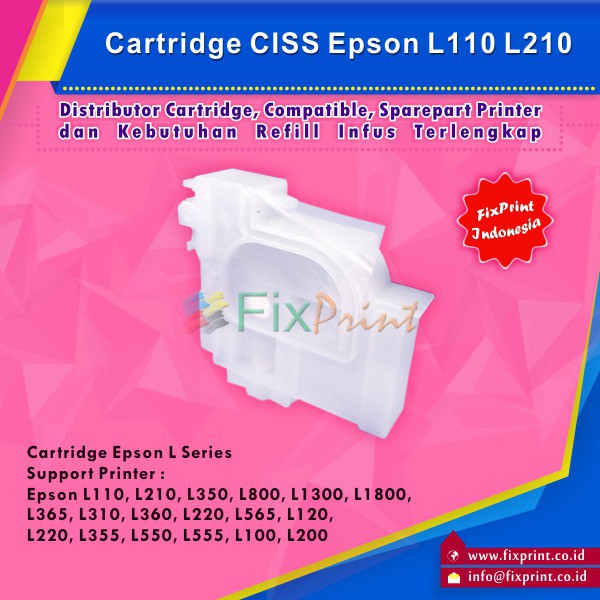 Cartridge CISS Epson L110 L210 L350 L800  Original Epson L Series L805 L850 L565 L555 L550 L480 L405