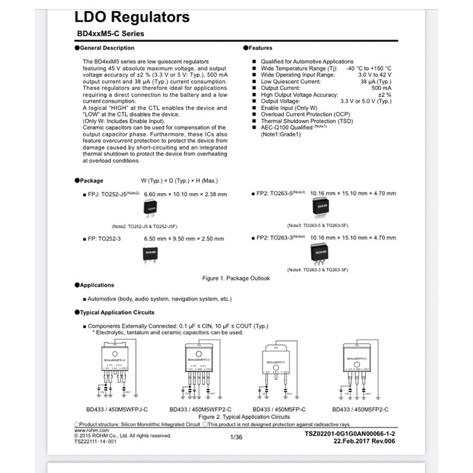 ic regulator 5volt  500ma 450M5 TO-263