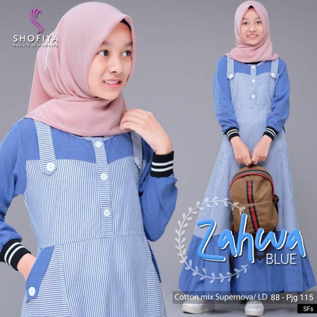 ZAHWA DRESS ORI SHOFIYA DRESS REMAJA
