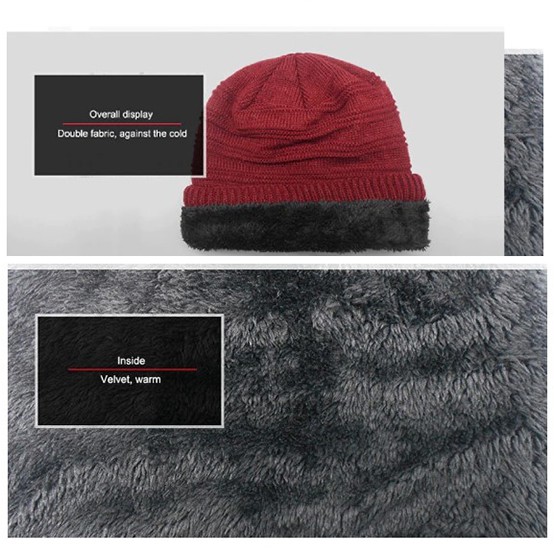 Winter Cap / Topi Kupluk Rajut Musim Dingin