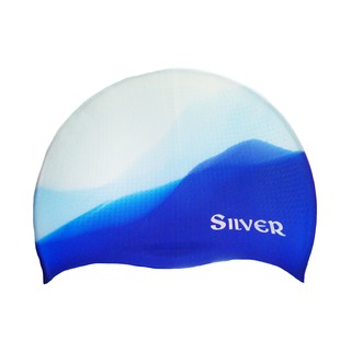 Topi Renang Dewasa Silver Silicone Swim Cap 17008.002