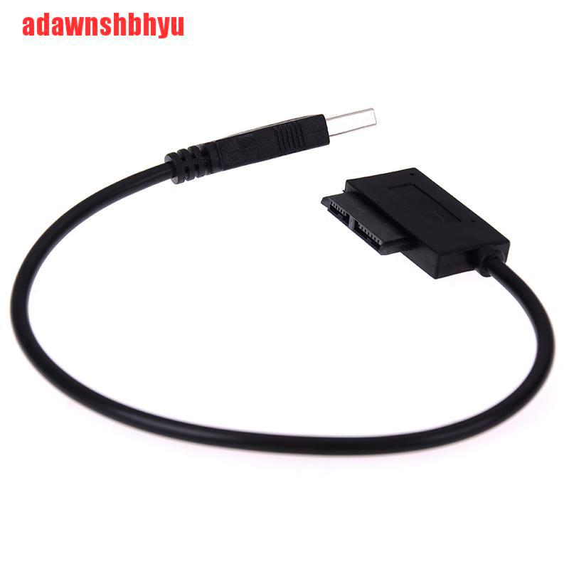 Kabel Adaptor Optik Drive Usb Ke 7+6 13pin Slim Sata/Ide Cd Dvd Rom