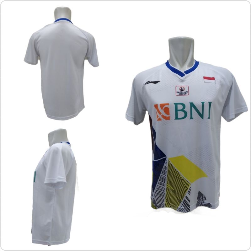 Baju Badminton Kaos Atasan Bulutangkis L156 Sponsor