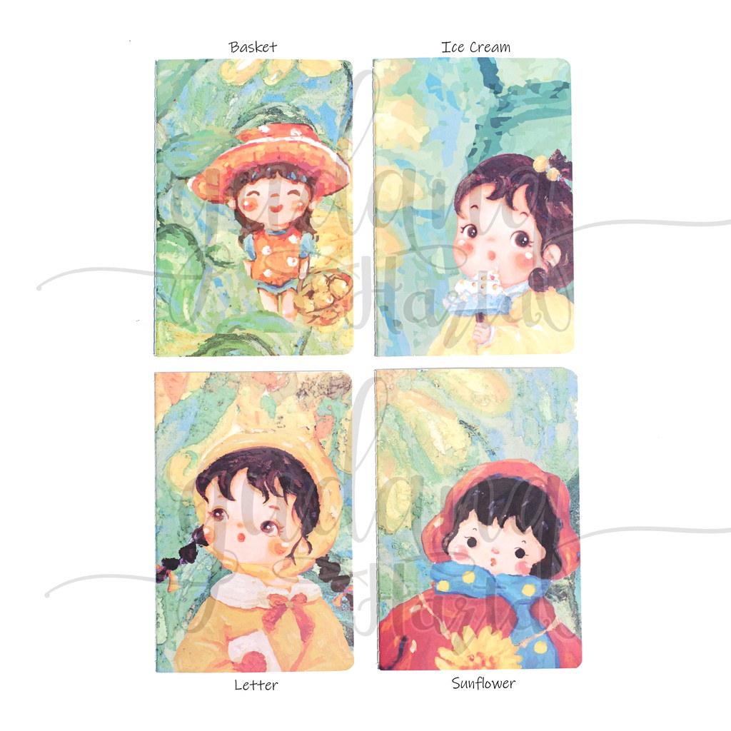 Notebook A5 Oil Painting Forest Girl Buku Tulis Melukis GH 308607