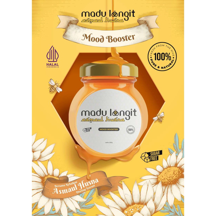 

Madu Langit Asmaul Husna Mood Booster / Madu Murni 100% / Madu Premium Kualitas Terbaik / Madu Randu / Madu Kaliandra / Madu Kayuputih