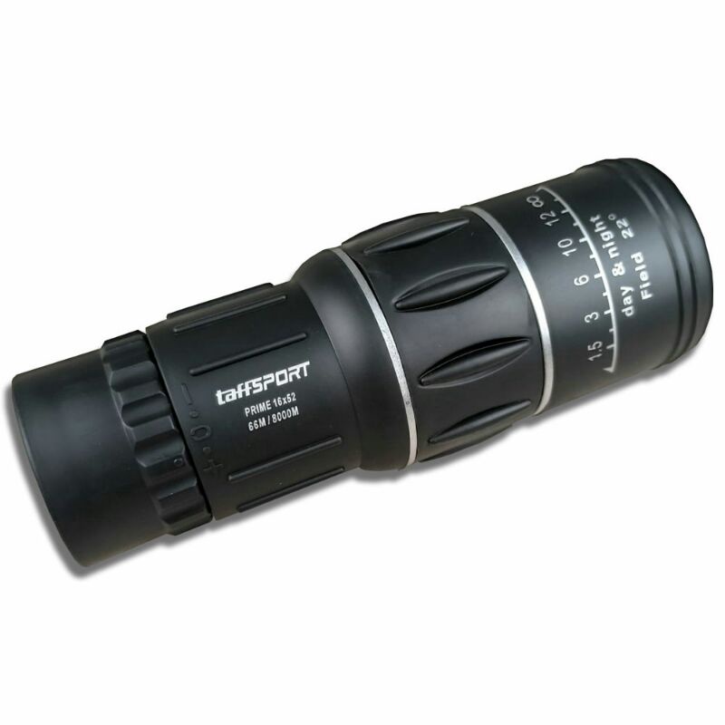 Teropong Monokular Focus &amp; zoom Lens Adjustable Telescope TaffSport 66/800M-16x52