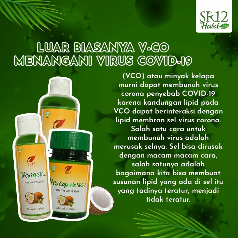 VICO OIL SR12 /HALAL / BPOM / HERBAL AMAN / PRODUK MUSLIM / SKINCARE INDONESIA